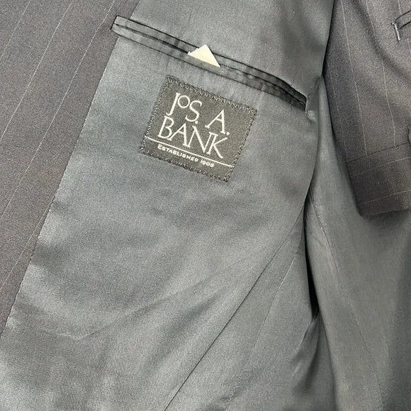 Jos. A. Bank Navy Blue Pin Stripe Suit - Picture 3 of 7